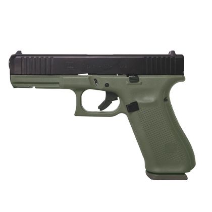 Glock G17 Gen 5 9mm - Battlefield Green, 17-Round Precision Pistol