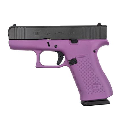Glock 43X Slimline Gen 1 Purple 9mm Pistol - Compact & Reliable Carry
