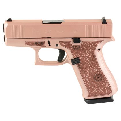 GLOCK G43X Rose Gold Paisley 9mm Compact Pistol - 10rd Gen 1