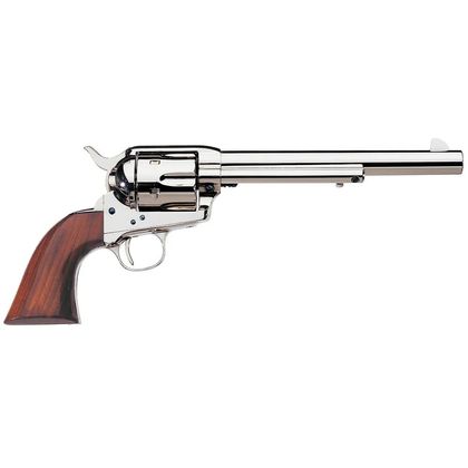 Uberti 1873 Cattleman .45 LC Revolver - Polished Nickel, 7.5" Barrel