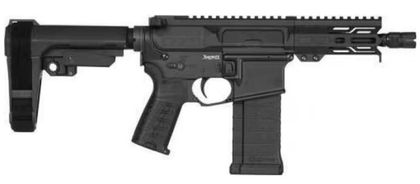 CMMG Banshee MK4 5.7 Pistol - 40+1 Rds, Armor Black, Lightweight Tactical