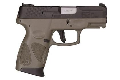 Taurus G2C 9mm Gen 1 Compact Pistol - OD Green/Black, 12+1 Rounds