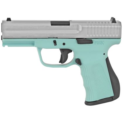 FMK 9C1 Gen 2 Precision 9mm Pistol - Robins Egg Blue/Silver Finish