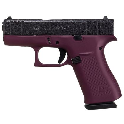 Glock 43X Black Cherry Glitter - 9mm Compact Concealed Carry Pistol
