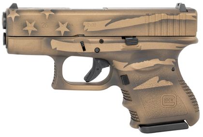 Glock G26 Gen 3 Coyote Compact 9mm – Battle Worn Cerakote Finish