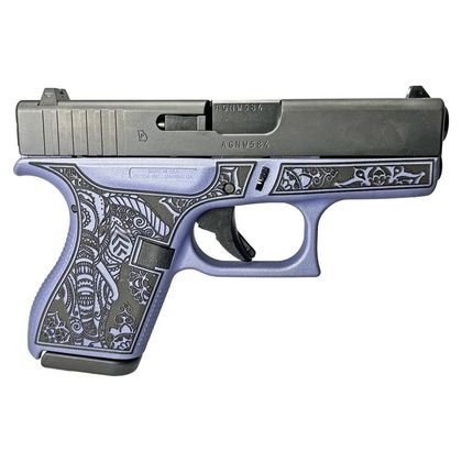 Glock 42 Gen 1 "Elephant Gray Orchid" .380 ACP Semi-Auto Pistol