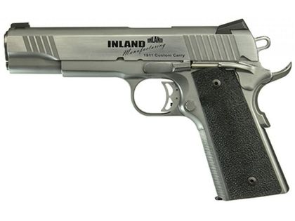 Inland 1911 Gen 1 Stainless .45 ACP, Ergo Grip & Novak Sights