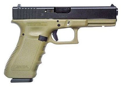 Glock 17 Gen 3 9mm Pistol - OD Green/Black, 17rd High-Capacity