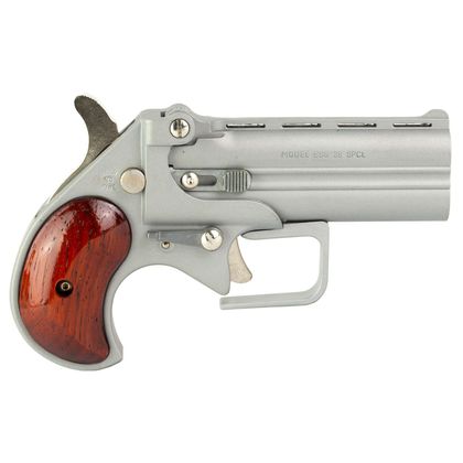 Old West Guardian .38 SPL Big Bore Derringer - Silver Classic Edition