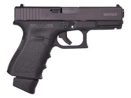 Glock 19 Gen 3 Mariner 9mm - Compact, Black, 17+1 Capacity Handgun