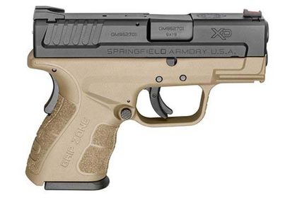 Springfield XD Mod.2 9mm Sub-Compact Pistol - 10-Round, Ergonomic Design