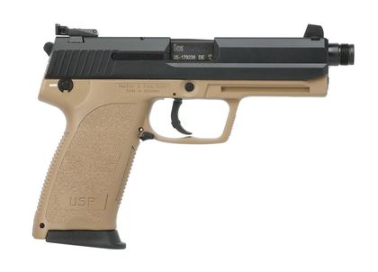 HK USP45 Tactical V1 .45 ACP Semi-Auto Handgun - Tan/Black Finish