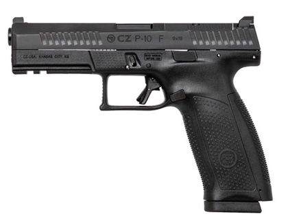 CZ P-10 F Gen1 Optics-Ready 9mm Semi-Auto Pistol, Black - 19+1 Rds