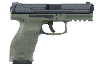 H&K VP40 Gen 1 .40 S&W OD Green Pistol - Night Sights, Poly Frame