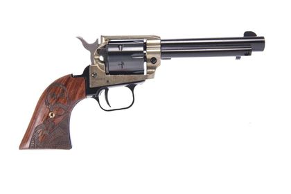 Heritage Rough Rider Gold .22LR Revolver - 4.75" Barrel, Engraved Grips