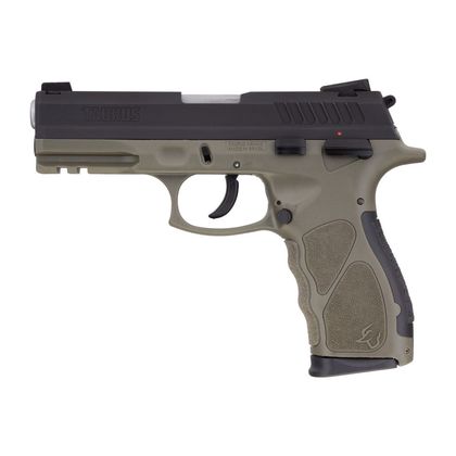 Taurus TH9 Gen 1 Full Size 9mm Pistol - OD Green/Black, 17 Rd Precision