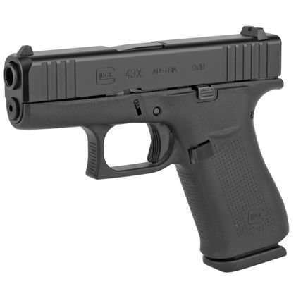 Glock G43X Gen 1 - 9mm Compact, Slim Profile, 10+1 Capacity Handgun