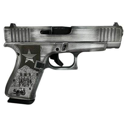 Glock G48 Gen 1 "Texas Silver" 9mm Semi-Auto Handgun