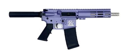 Great Lakes AR-15 Gen 1 .223 Wylde Pistol, 7.5" Purple Cerakote