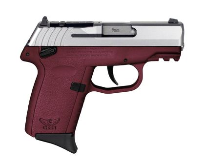 SCCY CPX-1 Gen3 Crimson Compact 9mm Pistol with Stainless Slide