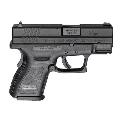 Springfield XD Sub-Compact 9mm Gen 1 - DAO, 10+1 Rounds, Black Melonite