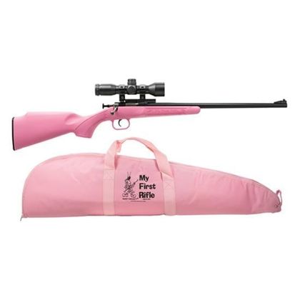 Crickett Youth Pink .22 LR 16" Bolt Action Rifle - Safe & Stylish
