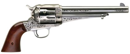 Taylors & Co. 1875 Army Outlaw .44-40 SAO Revolver - White Engraved