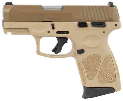 Taurus G3C Gen 1 Coyote Tan 9mm Compact Pistol, 12+1 Capacity