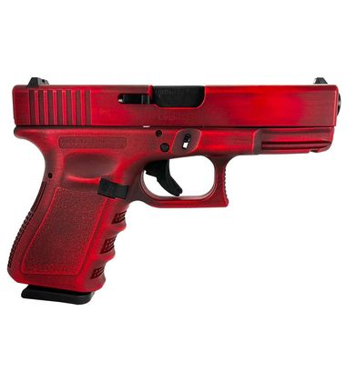 Glock 19 Gen 3 Distressed Red 9mm, 15-Rd Semi-Auto Handgun