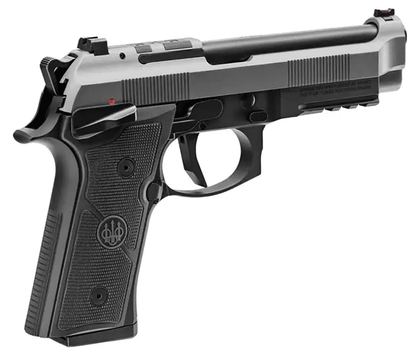 Beretta 92XI SAO 9mm Black Anodized/Silver Slide - Precision Series