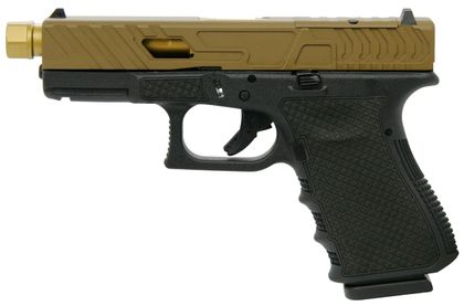 Glock 19 Gen 3 Coyote Tan 9mm Pistol with Gold Match Barrel
