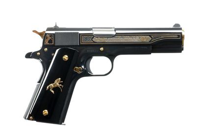 Colt 1911 Oscuro Y Oro .38 Super - Black & Gold Collector's Edition
