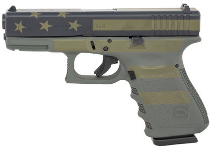 Glock G19 Gen 3 9mm Pistol - Operator Flag Cerakote Finish