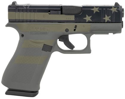 GLOCK G43X Gen 1 9mm Compact Pistol - Optics Ready, Operator Flag Finish