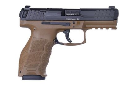 HK VP9B Gen 1 9mm Optics-Ready FDE Pistol w/ Night Sights