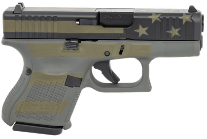 Glock G26 Gen5 9mm Compact - Operator Flag Cerakote, 10+1 Capacity