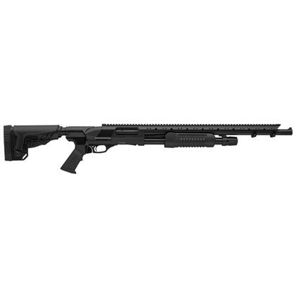 Hatfield PAS Gen 1: Tactical 12 GA Pump Shotgun, 20" Barrel, Black Finish