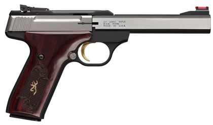 Browning Buck Mark Medallion .22 LR SAO Pistol - SS Rosewood Edition