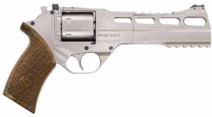 Chiappa White Rhino 60DS Gen 1 Revolver - Nickel .357 Magnum, 6" Barrel