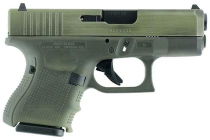 Glock G26 Gen 4 Subcompact 9mm - Battleworn OD Green Finish