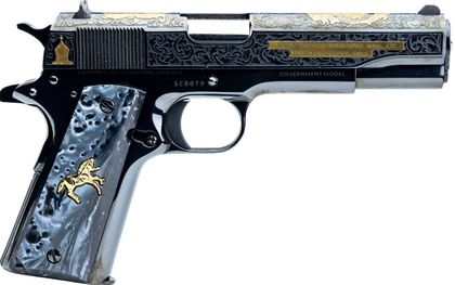 Colt 1911 Gov .45 ACP Blue Gold Edition - Collector's Masterpiece