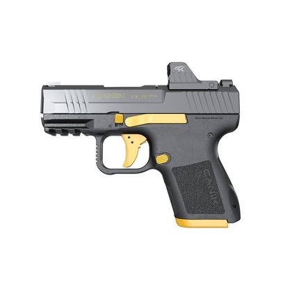 Canik METE MC9 Gen 1: Black/Gold 9mm Micro-Compact, 15-Rd Pistol