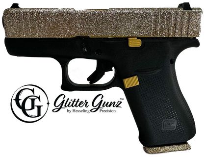 Glock 43X Gen 1 Midas 9mm Sub-Compact Pistol - Glitter Finish, 10-Rd