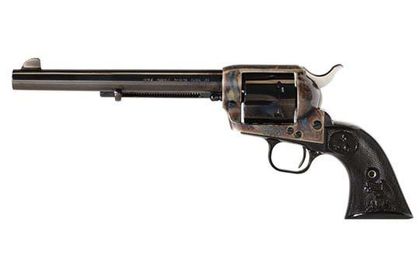 Colt Peacemaker SAA .45 Revolver, Nickel Finish, 8" Barrel - Timeless Classic