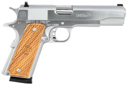 TriStar American Classic Gov 1911 Chrome .45 ACP Wood Grip Pistol
