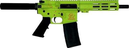 Great Lakes AR-15 Gen 1: Compact .223 Wylde Pistol - Green Splatter