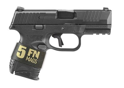 FN 509C Gen 1 9mm Compact Pistol Bundle with HiViz Sights - Black