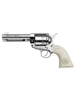 Pietta Nickel .45 Colt Heritage Revolver - Full-Size Classic Edition