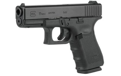 Glock 19 Gen 4 Compact 9mm Semi-Auto Pistol - Black Finish