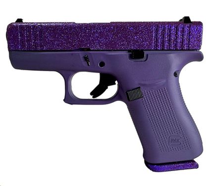 GLOCK G43X Gen 1 9mm Compact Pistol | Voodoo Purple Glitter Edition